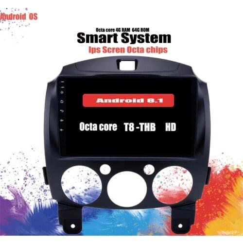 Android 10.0 9" Car Radio for 2007 2008 -2014 MAZDA 2/Jinxiang/DE/Third generation AUX RGB SIM LTE GPS Navi Multimedia Player
