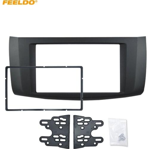 FEELDO Car Stereo Radio 2Din Fascia Frame Adapter For Nissan Sentra/Sylphy/Pulsar/Tiida Refitting Dash Fitting Panel Frame Trim