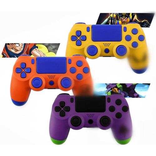 For PS4 Slim JDM-040 Colorful Game Controller Shell Case Anime Color Handle Case for Sony PS4 Slim JDM-040 Game Console