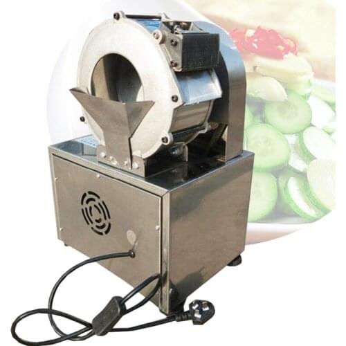 Electric Automatic Celery Kale Green Bean Coconut Slice Chips Shredder Dice Chopper Slicer Cutter Vegetable Cutting Machine