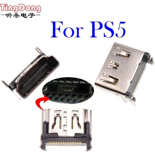 TingDong HD interface For PS5 HDMI-compatible Port Socket Interface for Sony Play Station 5 Connector