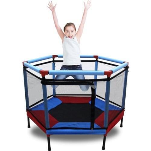 IMBABY High Quality Children Trampoline Kids Bouncer Safety Baby Jumper Bed Indoor Playground With Guardrail And Protection Net