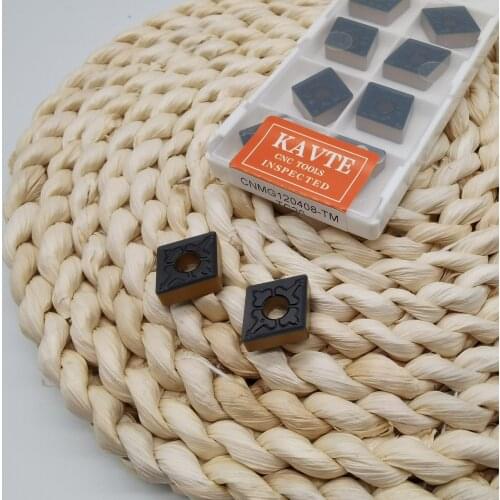 KAVTE CNMG 120404-TM CNMG120404-CQ carbide insert Two Color Turning tools lathe cutter blade machining steel parts 120408-TM CQ