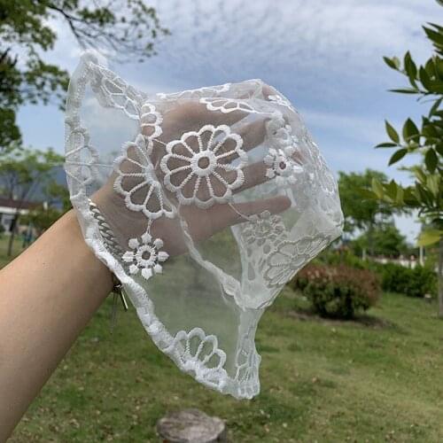 Summer Mesh Breathable Baby Hat Lace Flower Baby Girl Bucket Hat Outdoor Travel Kids Solid Color Sun Cap