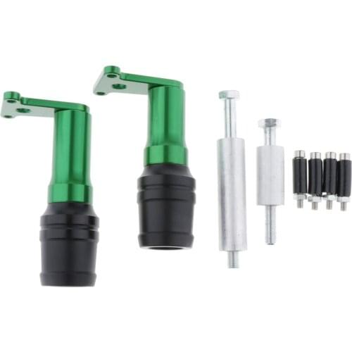 MagiDeal CNC Frame Exhaust Slider Crash Pad Protector For KawasakiZ400 Green