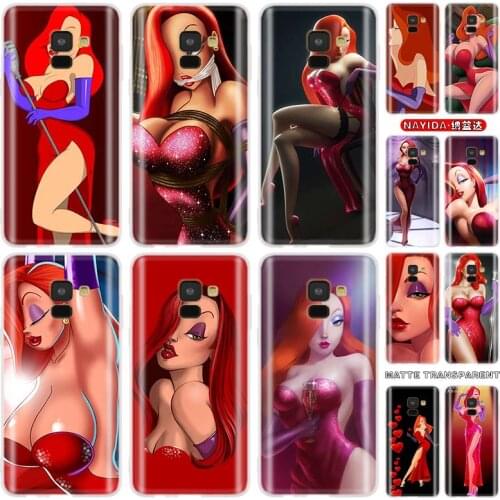 Case Soft Cover TPU Coque For Samsung Galaxy J6 J8 J3 J5 J7 J4 Plus 2018 2016 2017 EU Prime Pro j610 Jessica Rabbit Sexy