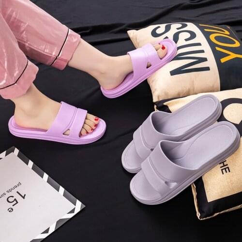 Couple slippers for womens home slippers for mens household EVA deodorant soft-soled bathroom indoor anti-slip wear-resistant