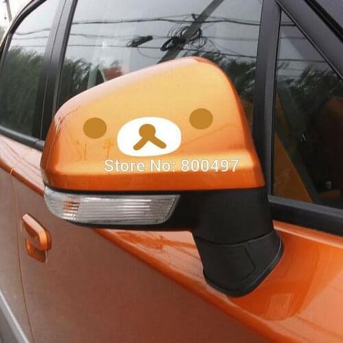 Newest Car Styling Car Covers Cartoon Bear Rilakkuma Car Stickers Decals for Toyota Chevrolet Volkswagen Tesla Kia Ford Lada