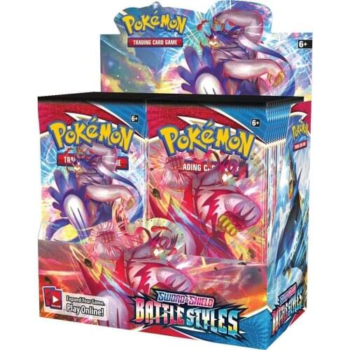 NEW 360Pcs Pokemon TCG: Sword & Shield Battle Styles Booster Box 36 Bag Sealed Trading Card Game Collectible Toys