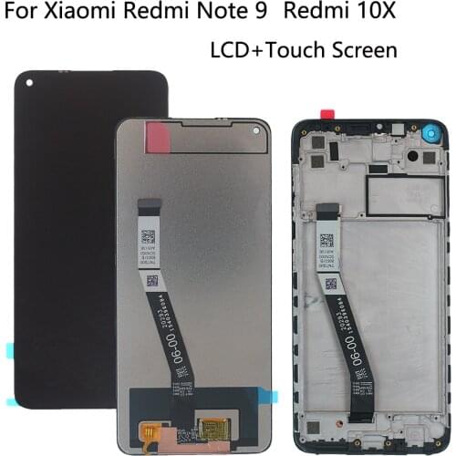 Original For Xiaomi Redmi Note 9 Display LCD Touch Screen Digitizer For Redmi 10X Note 9 M2003J15SG Display Screen LCD