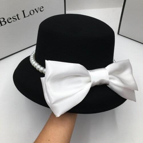 Bucket hats spring and autumn period new wool Fisherman cap bucket hat for women basin hat female elegant dome style