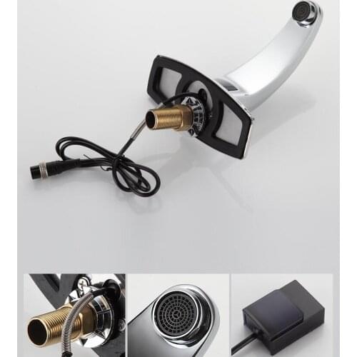 Deck mounted hot and cold water mixer