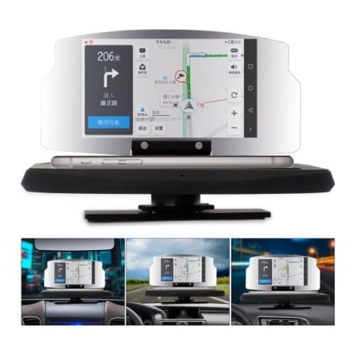 Universal Wireless Charger For Smart Phone Car Mirror Holder Windscreen Projector HUD Head Up Display GPS Navigation HUD Bracket