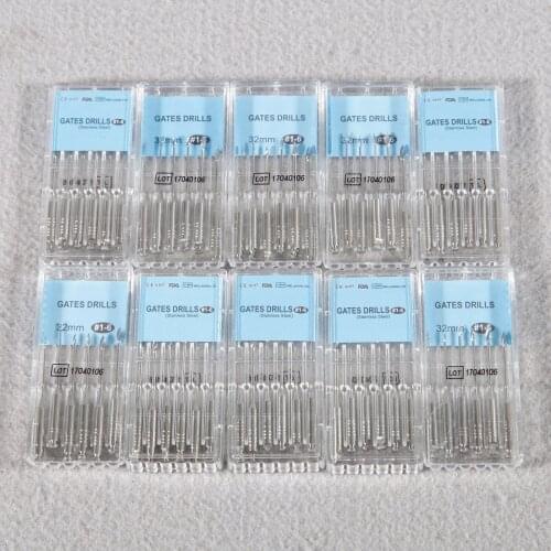 1-10Packs Dental GATES Glidden Drills Endo NITI Reamers Burs Files 32mm #1-6 Endodontic Root Canal Treat