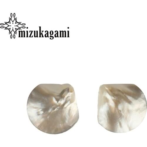 1pcs 30mm Natural White Sector Freshwater Shell Fan Petals Charms Pendant For DIY Jewelry Necklaces Finding Accessories