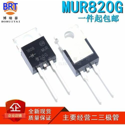 10pcs/lot MUR820G TO220-2 TO220 MUR820 TO-220