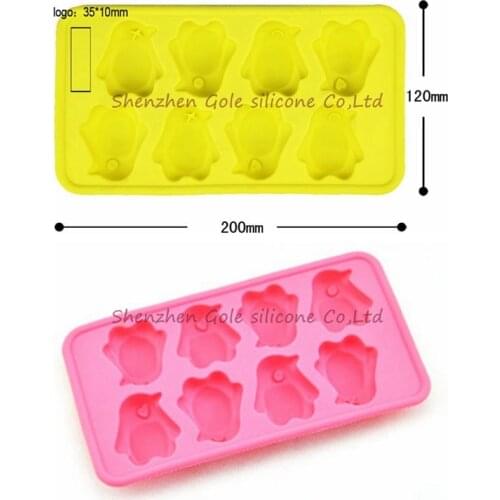 100pcs/lot Penguins ice lattice [boxed] - animal ice lattice Silicone ice forming tools explosion models Summer Promotion