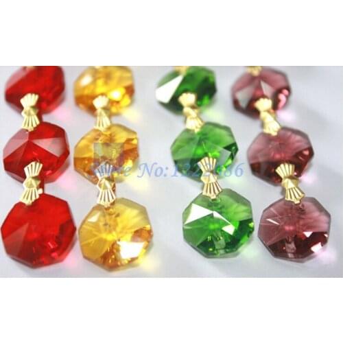 12 sets Crystal Bead Garland Strand Wedding Decor Curtain Chains Free Shipping