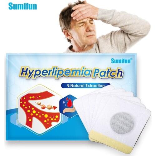 12pcs Sumifun Hyperlipemia Patch Lower Blood Glucose Diabetic Patch High Blood Lipids Patch Burn Fat Relieve Vascular Congestion