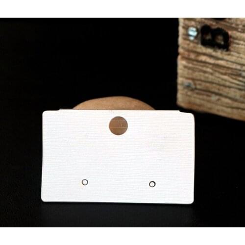 200PCS 3x5.2cm Fashion Earring Cards Plastic+Paper Earrings Card Jewelry Display/Earring Vintage Card Accept Custom Logo