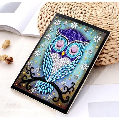 2020 New style Diamond Embroidery notebook Diary Book DIY Crystal full drill 5D diamond painting mosaic round rhinestone craft