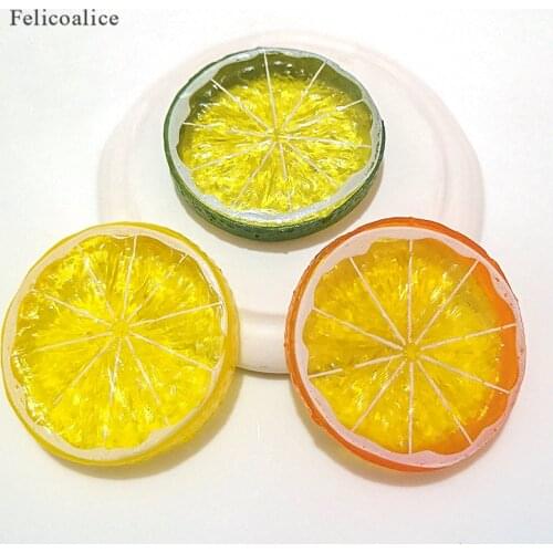 3pcs/bag Slime Additives Charms Pretend Lemon Slice Cabochons Fruit Filler For Fluffy Clear Cloud Slime Clay