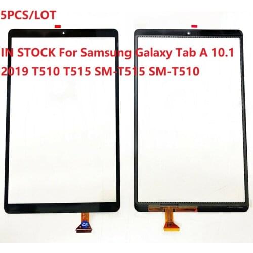 5PCS/LOT 10.1" For Samsung Galaxy Tab A 10.1 2019 T510 T515 SM-T515 SM-T510 Touch Screen Digitizer Sensor Front Glass Panel