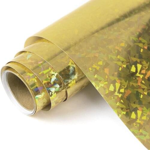 8 Colors Holographic PVC Heat Transfer Vinyl Film Heat Press Machine T-Shirt Iron On HTV Printing DIY Clothing Free Shipping