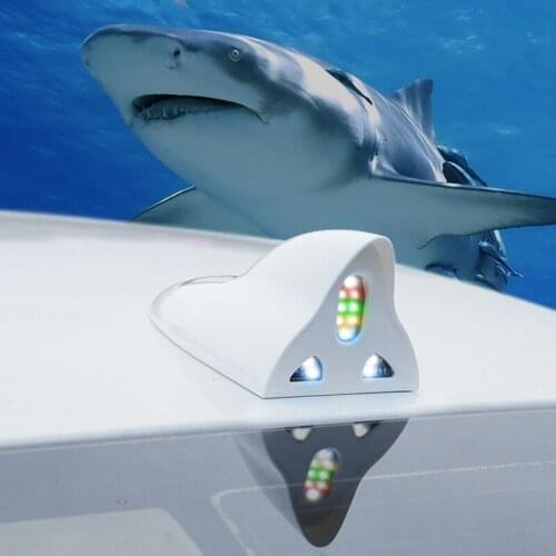 Car Roof Antenna Shark Fin Decorative Light Rear Wing Modified Flash Strobe Emergency Warning Lamp For Bmw Honda Ford VW Renault