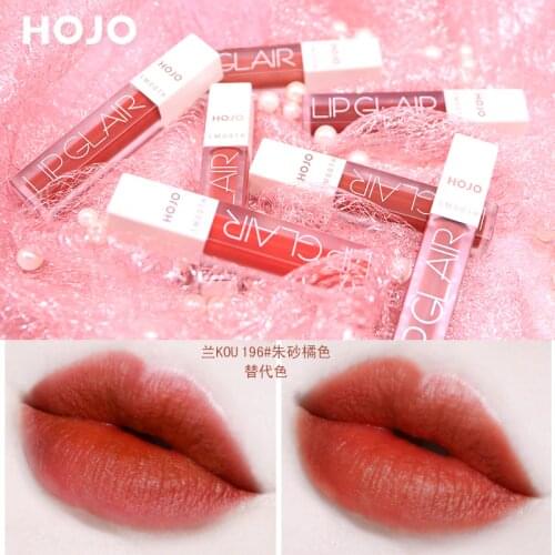 HOJO Smooth Lip Gloss Matte Marble Nude Easy to Wear Long Lasting Waterproof 8 colors for school for office for casual outsides