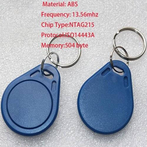 100PCS NTAG215 NFC keychain card NFC tag NTAG215 card Homemade NTAG215