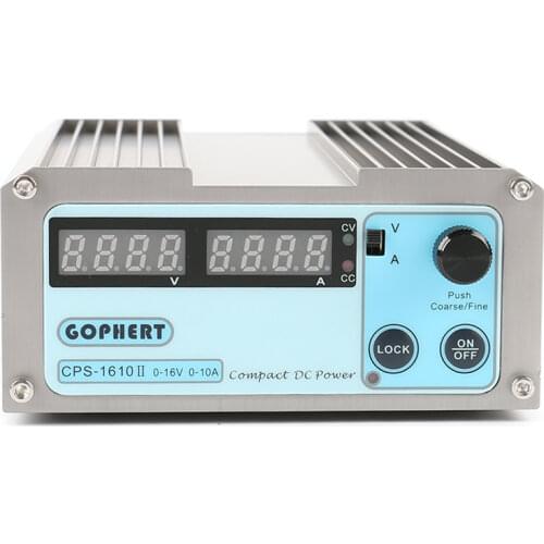 CPS-1610 Precision Digital Adjustable MINI DC Power Supply OVP/OCP/OTP 16V 10A Lab Switching Power Supply 0.1V 0.01A DC Jack Kit