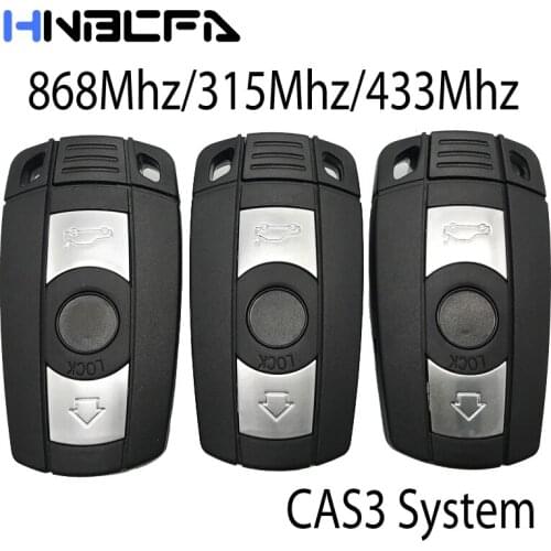 For BMW E90 E92 E60 E87 E70 E71 E61 1 3 5 7Series Z4 X5 X6 3 Buttons Car Remote Smart Key PCF7953 868Mhz/315Mhz/433Mhz ID46 Chip