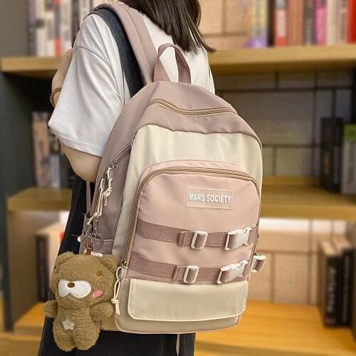 Travel Waterproof Book Bag Lady Cool Women Kawaii Backpack Fashion Female Laptop Cute Student Bag Girl Harajuku College Backpack