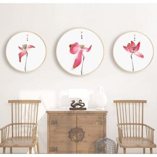 EECAMAIL Lotus Diamond Painting Full Diamond Simple Modern Living Room Diamond Embroidery 2018 New Round Drill Home Decor 5D DIY