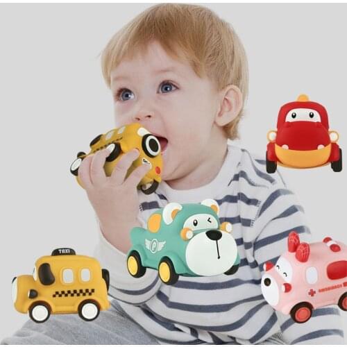 Car Toys For Baby Boys 1 Year Old Soft Toy Cars For Toddlers 13 24 Months Kids Early Learning Educational Children Birthday Gift