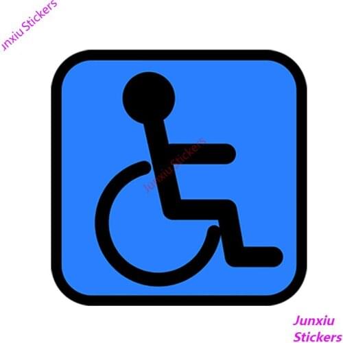Personality Handicapped Sign Car Stickers Accessories Motorcycle Cover Scratches Waterproof PVC 13cm*13cm