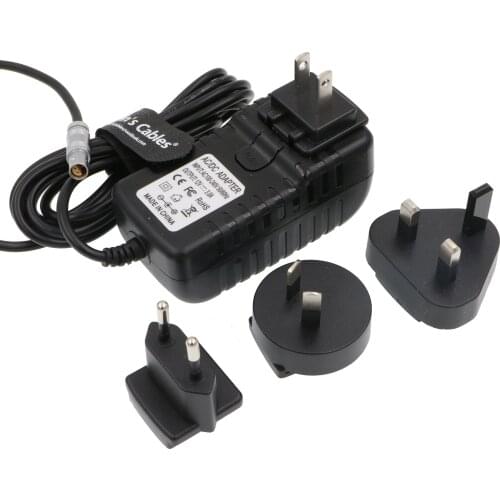 Alvin’s Cables Z Cam E2 Power Adapter Cable FFA 0S 304 4 Pin to Universal AC with US UK EU AU Plugs for Z Cam E2 Camera