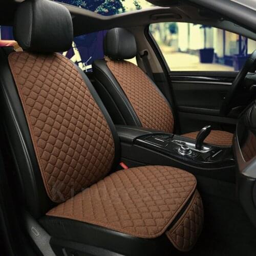 Flax Car Seats Cover Automobile Seat Backrest Cushion Universal Car Seat Protector Breathable Pad