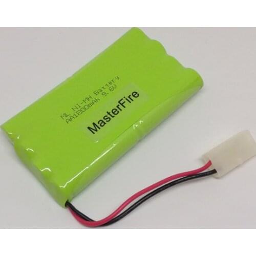 MasterFire New Original 9.6V 1800mAh 8x AA Ni-MH RC Rechargeable Battery Pack With Plugs For Helicopter Robot Car Toys