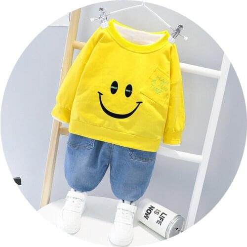 Autumn Kids Boys Clothes Sets Cotton Long Sleeve Pants 2Pcs Outfits Childrens Outdoor Wear Casual Clothing CJT011