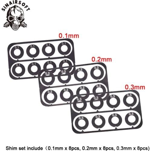 New Stainless Steel Super Precision Shims For Gearbox Gear Set Clearance AEG Airsoft Hunting Paintball Accessories