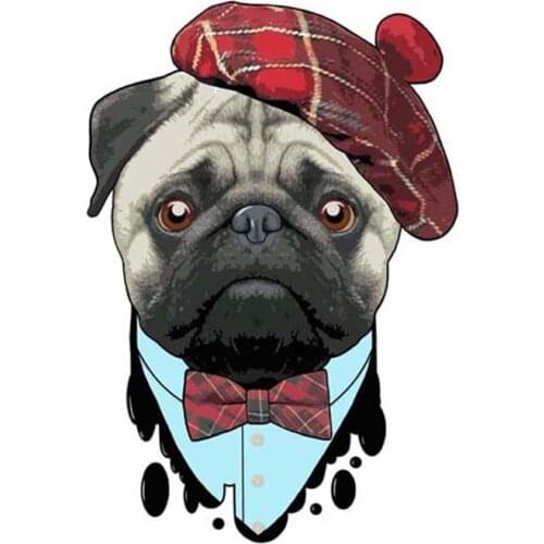 New Strong Eyeglasses Dog High-Quality Decoration Bodywork Windshield Car Stickers Decals Lovely Sunscreen Suv Interior KK13*9cm