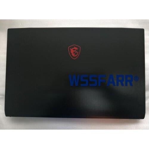 Original LCD Back Cover Lid case For MSI GF75 MS-17F1 MS-17F5 Rear top case Hinges L&R