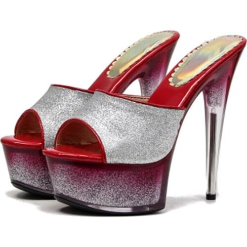 15 centimeters euramerican tide exports sexy tall heel sandal, model of pole dance takes a show to perform appeal tall Slippers