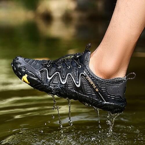 Five Fingers Swimming Shoes for Men Quick-drying Summer Water Shoes Breathable Outdoor Wading Shoes Non-slip Upstream Shoes New