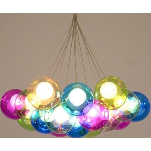 Color bubble ball childrens room original design bedroom lamp clothing shop living room dining room Pendant Lights LX102902