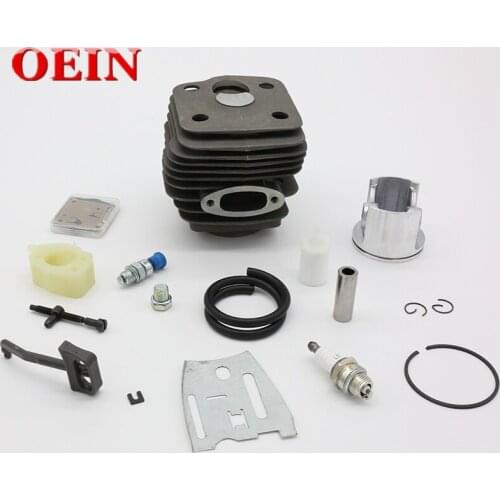 54mm Cylinder Piston Assy Spark Plug Fuel Hose Filter Carburettor Repair Set Kit For Husqvarna 288 Chainsaw Garden Power Tools