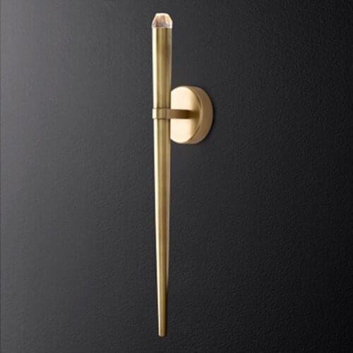 Luxury Gold Wall Lamps Led Sconce Mirror Lights Modern Wall Lights for Bathroom Bedroom Stair Lamp Home Loft Industrial Decor