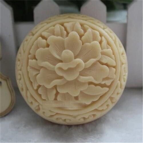 Silicone Mold round shape handmade rose flower soap mold decoration candle aroma mould DIY Handicraf resin clay silica gel molds